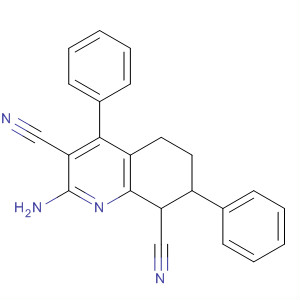 62329-02-6  3,8-Quinolinedicarbonitrile, 2-amino-5,6,7,8-tetrahydro-4,7-diphenyl-
