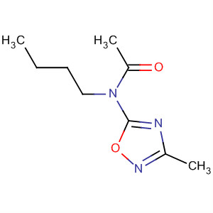 62347-38-0  Acetamide, N-butyl-N-(3-methyl-1,2,4-oxadiazol-5-yl)-