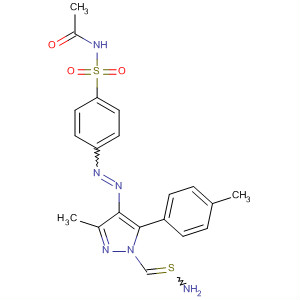 62352-81-2  Acetamide,N-[[4-[[1-(aminothioxomethyl)-3-methyl-5-(4-methylphenyl)-1H-pyrazol-4-yl]azo]phenyl]sulfonyl]-