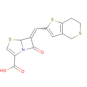 623564-83-0  4-Thia-1-azabicyclo[3.2.0]hept-2-ene-2-carboxylic acid,6-[(6,7-dihydro-4H-thieno[3,2-c]thiopyran-2-yl)methylene]-7-oxo-