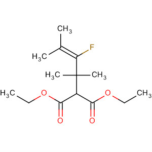 62360-01-4  Propanedioic acid, (2-fluoro-1,1,3-trimethyl-2-butenyl)-, diethyl ester
