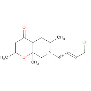 62381-13-9  4H-Pyrano[2,3-c]pyridin-4-one,7-(4-chloro-2-butenyl)octahydro-2,6,8a-trimethyl-