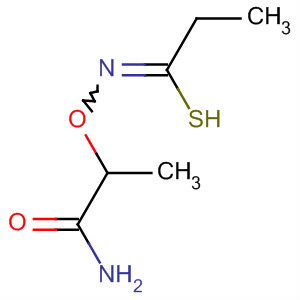 62382-49-4  Propanimidothioic acid, N-hydroxy-, 2-amino-1-methyl-2-oxoethyl ester