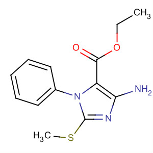 62382-54-1  1H-Imidazole-5-carboxylic acid, 4-amino-2-(methylthio)-1-phenyl-, ethylester