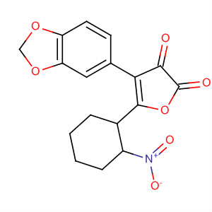 62396-99-0  2,3-Furandione, 4-(1,3-benzodioxol-5-yl)dihydro-5-(2-nitrophenyl)-