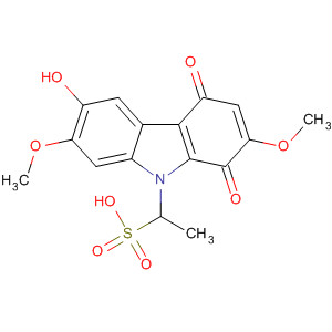 62408-79-1  9H-Carbazole-9-ethanesulfonic acid,1,4-dihydro-6-hydroxy-2,7-dimethoxy-1,4-dioxo-