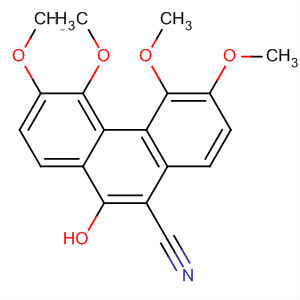62409-72-7  9-Phenanthrenecarbonitrile, 10-hydroxy-3,4,5,6-tetramethoxy-