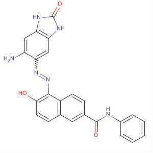 62419-81-2  2-Naphthalenecarboxamide,5-[(6-amino-2,3-dihydro-2-oxo-1H-benzimidazol-5-yl)azo]-6-hydroxy-N-phenyl-