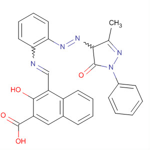 62420-12-6  2-Naphthalenecarboxylic acid,4-[[[2-[(4,5-dihydro-3-methyl-5-oxo-1-phenyl-1H-pyrazol-4-yl)azo]phenyl]imino]methyl]-3-hydroxy-