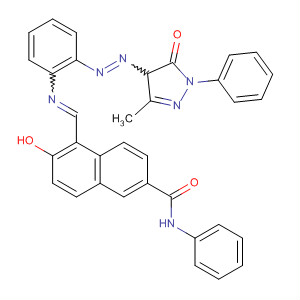 62420-16-0  2-Naphthalenecarboxamide,5-[[[2-[(4,5-dihydro-3-methyl-5-oxo-1-phenyl-1H-pyrazol-4-yl)azo]phenyl]imino]methyl]-6-hydroxy-N-phenyl-
