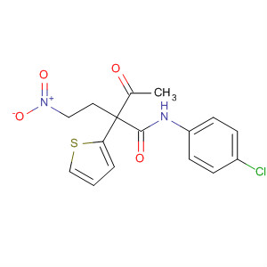 62425-55-2  2-Thiophenepropanamide, a-acetyl-N-(4-chlorophenyl)-b-(nitromethyl)-