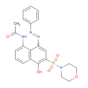 62432-28-4  Acetamide,N-[5-hydroxy-6-(4-morpholinylsulfonyl)-8-(phenylazo)-1-naphthalenyl]-