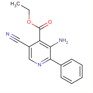 62437-10-9  4-Pyridinecarboxylic acid, 3-amino-5-cyano-2-phenyl-, ethyl ester