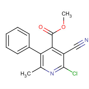 62437-15-4  4-Pyridinecarboxylic acid, 2-chloro-3-cyano-6-methyl-5-phenyl-, methylester