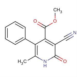 62437-16-5  4-Pyridinecarboxylic acid,3-cyano-1,2-dihydro-6-methyl-2-oxo-5-phenyl-, methyl ester