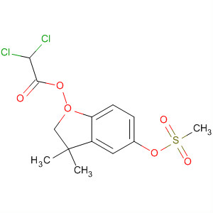 62457-55-0  Acetic acid, dichloro-,2,3-dihydro-3,3-dimethyl-5-[(methylsulfonyl)oxy]-2-benzofuranyl ester