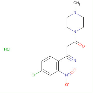 62467-68-9  Piperazine, 1-[(4-chloro-2-nitrophenyl)cyanoacetyl]-4-methyl-,monohydrochloride