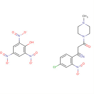 62467-69-0  Piperazine, 1-[(4-chloro-2-nitrophenyl)cyanoacetyl]-4-methyl-, compd.with 2,4,6-trinitrophenol (1:1)