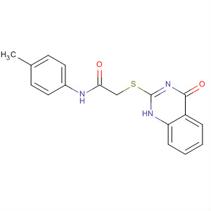 62473-14-7  Acetamide,2-[(1,4-dihydro-4-oxo-2-quinazolinyl)thio]-N-(4-methylphenyl)-