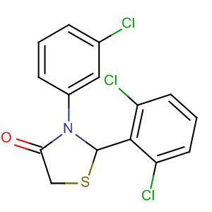 624739-25-9  4-Thiazolidinone, 3-(3-chlorophenyl)-2-(2,6-dichlorophenyl)-