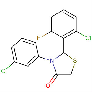 624739-26-0  4-Thiazolidinone, 2-(2-chloro-6-fluorophenyl)-3-(3-chlorophenyl)-