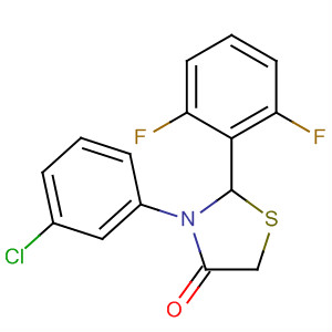 624739-27-1  4-Thiazolidinone, 3-(3-chlorophenyl)-2-(2,6-difluorophenyl)-