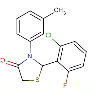 624739-29-3  4-Thiazolidinone, 2-(2-chloro-6-fluorophenyl)-3-(3-methylphenyl)-