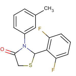 624739-30-6  4-Thiazolidinone, 2-(2,6-difluorophenyl)-3-(3-methylphenyl)-