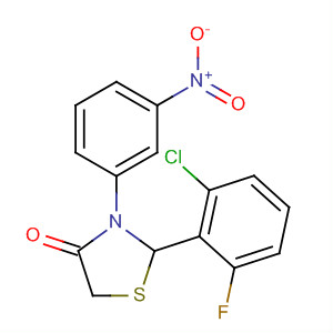 624739-38-4  4-Thiazolidinone, 2-(2-chloro-6-fluorophenyl)-3-(3-nitrophenyl)-