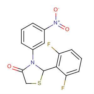 624739-39-5  4-Thiazolidinone, 2-(2,6-difluorophenyl)-3-(3-nitrophenyl)-