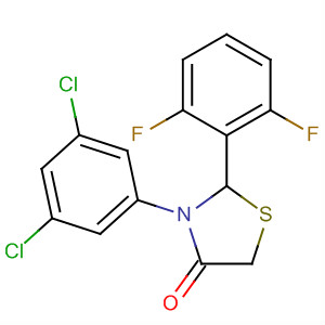 624739-41-9  4-Thiazolidinone, 3-(3,5-dichlorophenyl)-2-(2,6-difluorophenyl)-