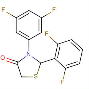 624739-44-2  4-Thiazolidinone, 2-(2,6-difluorophenyl)-3-(3,5-difluorophenyl)-