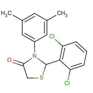 624739-45-3  4-Thiazolidinone, 2-(2,6-dichlorophenyl)-3-(3,5-dimethylphenyl)-