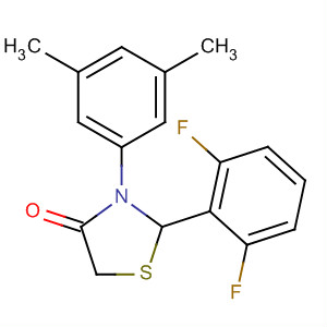 624739-46-4  4-Thiazolidinone, 2-(2,6-difluorophenyl)-3-(3,5-dimethylphenyl)-