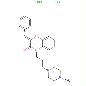 62490-64-6  2H-1,4-Benzoxazin-3(4H)-one,4-[3-(4-methyl-1-piperazinyl)propyl]-2-(phenylmethylene)-,dihydrochloride