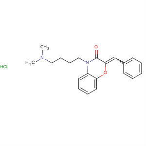 62490-67-9  2H-1,4-Benzoxazin-3(4H)-one,4-[4-(dimethylamino)butyl]-2-(phenylmethylene)-, monohydrochloride