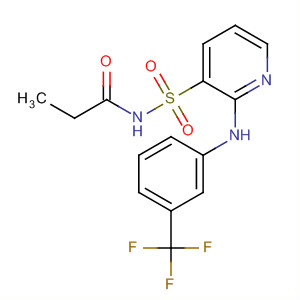 62499-53-0  Propanamide,N-[[2-[[3-(trifluoromethyl)phenyl]amino]-3-pyridinyl]sulfonyl]-
