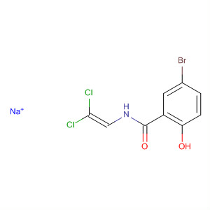 62513-80-8  Benzamide, 5-bromo-N-(2,2-dichloroethenyl)-2-hydroxy-, monosodiumsalt