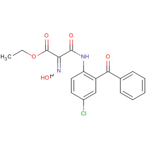 62538-78-7  Propanoic acid,3-[(2-benzoyl-4-chlorophenyl)amino]-2-(hydroxyimino)-3-oxo-, ethylester
