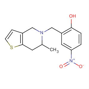 62539-56-4  Phenol,2-[(6,7-dihydro-6-methylthieno[3,2-c]pyridin-5(4H)-yl)methyl]-4-nitro-
