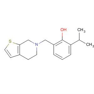 62539-75-7  Phenol,2-[(4,7-dihydrothieno[2,3-c]pyridin-6(5H)-yl)methyl]-6-(1-methylethyl)-