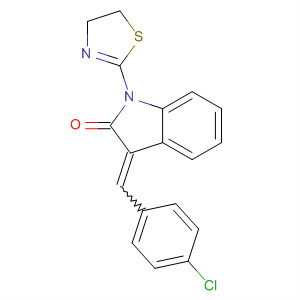 62540-01-6  2H-Indol-2-one,3-[(4-chlorophenyl)methylene]-1-(4,5-dihydro-2-thiazolyl)-1,3-dihydro-