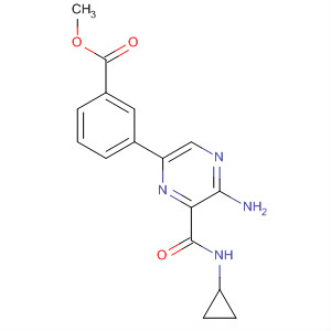 625461-86-1  Benzoic acid, 3-[5-amino-6-[(cyclopropylamino)carbonyl]pyrazinyl]-,methyl ester