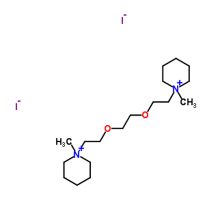 111588-20-6  1,1'-[ethane-1,2-diylbis(oxyethane-2,1-diyl)]bis(1-methylpiperidinium) diiodide