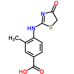 127648-32-2  3-methyl-4-[(4-oxo-4,5-dihydro-1,3-thiazol-2-yl)amino]benzoic acid