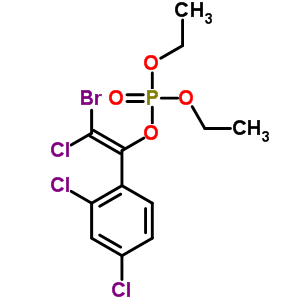 60971-95-1  (Z)-2-bromo-2-chloro-1-(2,4-dichlorophenyl)ethenyl diethyl phosphate