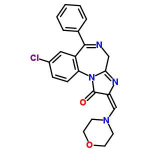 61197-52-2  (2E)-8-chloro-2-(morpholin-4-ylmethylidene)-6-phenyl-2,4-dihydro-1H-imidazo[1,2-a][1,4]benzodiazepin-1-one