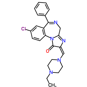 61197-75-9  (2E)-8-chloro-2-[(4-ethylpiperazin-1-yl)methylidene]-6-phenyl-2,4-dihydro-1H-imidazo[1,2-a][1,4]benzodiazepin-1-one