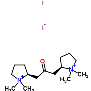 62209-22-7  (2S,2'R)-2,2'-(2-oxopropane-1,3-diyl)bis(1,1-dimethylpyrrolidinium) diiodide