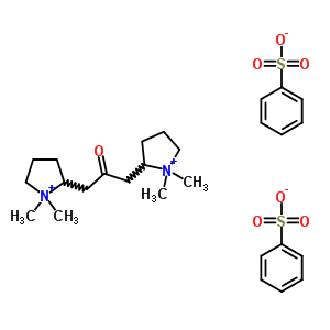 62355-03-7  2,2'-(2-oxopropane-1,3-diyl)bis(1,1-dimethylpyrrolidinium) bisbenzenesulfonate